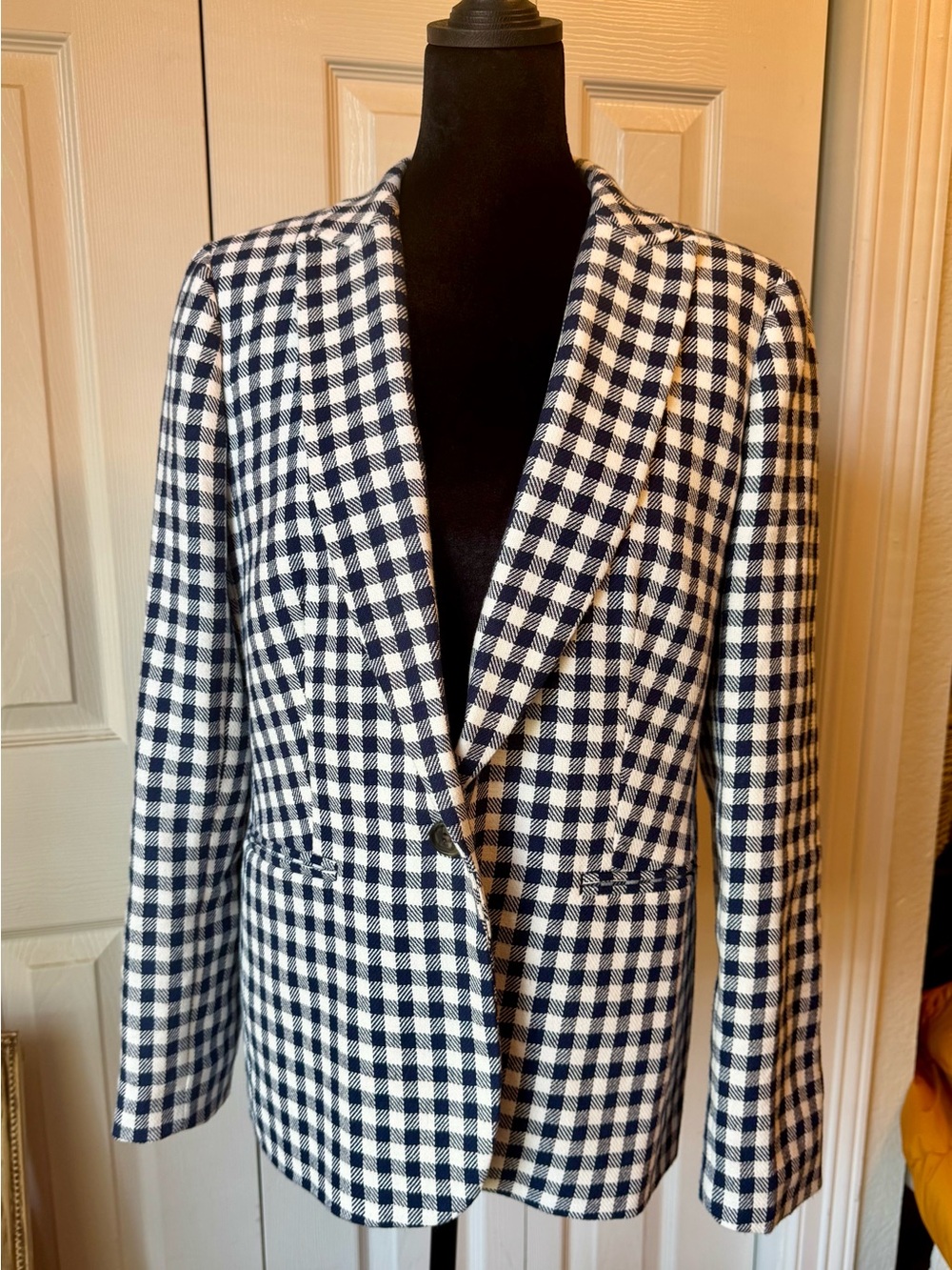 J. Crew Parke Gingham Blazer
